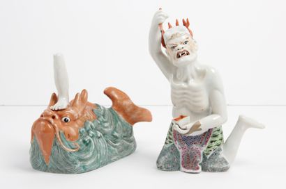 CHINA, 20th CENTURY
Polychrome enameled porcelain...