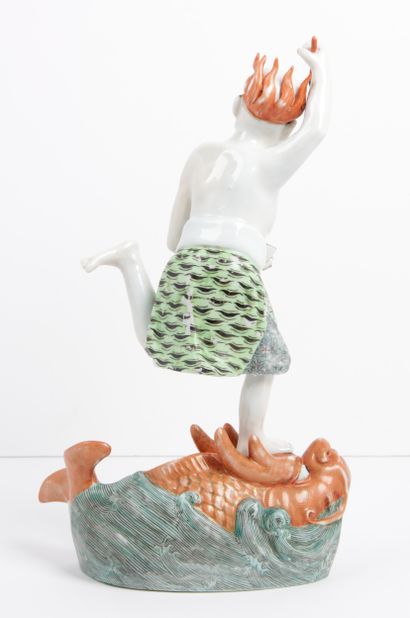 CHINA, 20th CENTURY
Polychrome enameled porcelain...