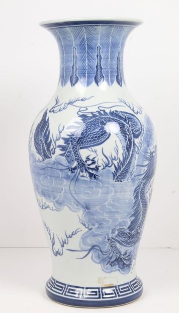 CHINA, late 20th CENTURY
Large blue-white...
