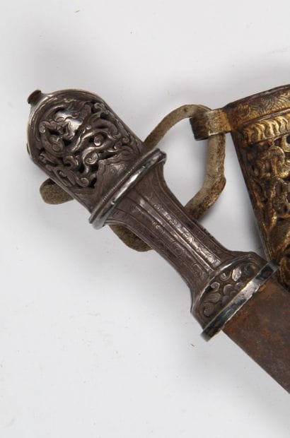 TIBET, 19th CENTURY 
Dagger with straight,...
