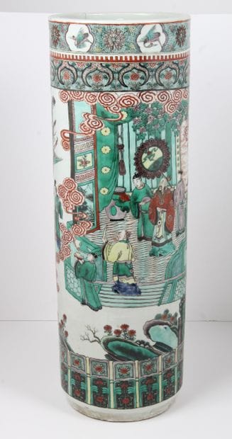 CHINA, 20th CENTURY
Large cylindrical vase,...