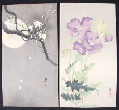 OHARA KOSON (1877-1945)
Lot of five prints,...