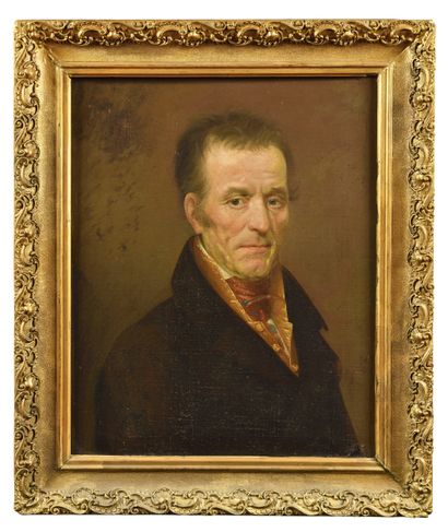 ECOLE ESPAGNOLE vers 1850 
Portrait d'homme...