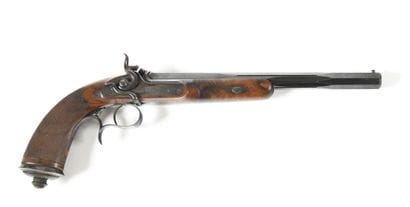 Pistolet de tir de stand, à percussion centrale,
chien...