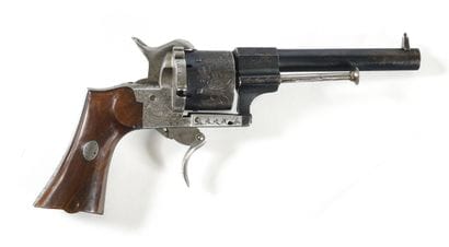 Revolver à broche système Lefaucheux, six...