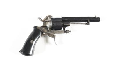 Revolver à broche système Lefaucheux,
six...