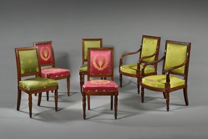Beautiful salon furniture
in molded and carved...