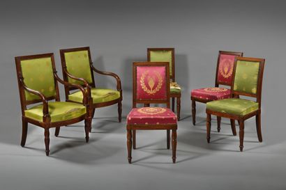 Beautiful salon furniture
in molded and carved...