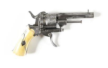 Revolver à broche système Lefaucheux,
six...