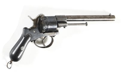 Revolver à broche système Lefaucheux, six...