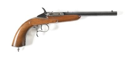 Pistolet de tir, un coup, calibre 5,5 mm.
Canon...