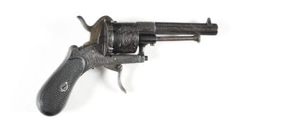 Revolver à broche système Lefaucheux, six...