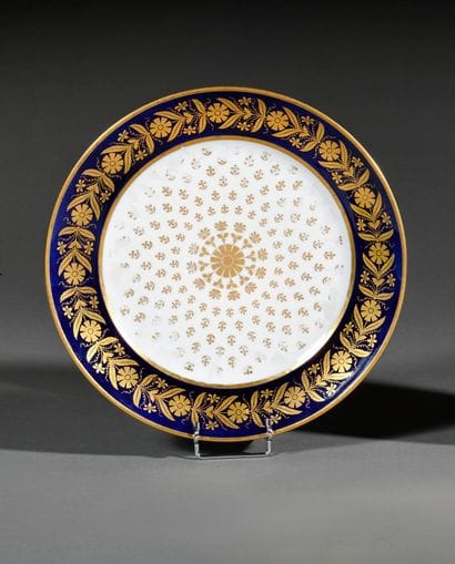 Sèvres
Assiette du service Capraire à décor...