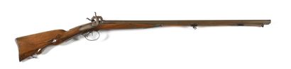 Fusil de chasse à percussion, deux coups....