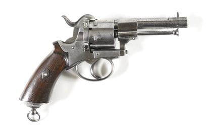 Revolver à broche système Lefaucheux,
six...