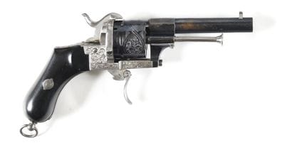 Revolver à broche système Lefaucheux, sept...