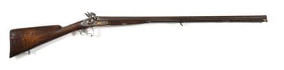 Fusil de chasse à percussion,
deux coups....