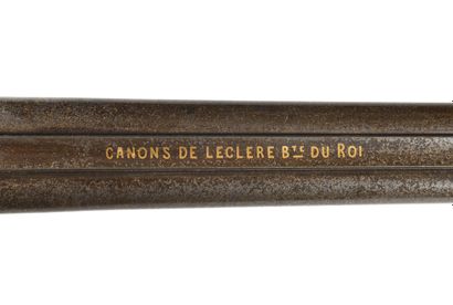 Fusil de chasse à percussion, deux coups....