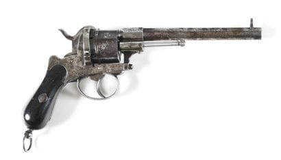 Revolver à broche système Lefaucheux,
six...