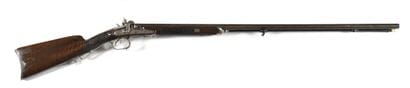 Fusil de chasse à percussion, deux coups....