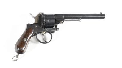Revolver à broche système Lefaucheux,
six...