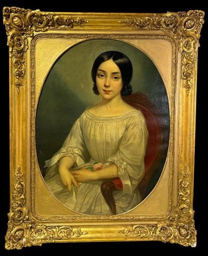 19th century FRENCH SCHOOL
Portrait of a...