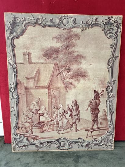 18th century FRENCH SCHOOL
The village dance
Canvas...