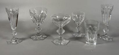 BACCARAT
Set of crystal glasses Harcourt...