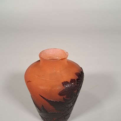 ETABLISSEMENT GALLE
Small baluster vase with...
