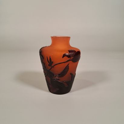 ETABLISSEMENT GALLE
Small baluster vase with...