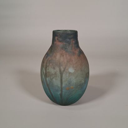 Amalric WALTER (1870 - 1959) 
Ceramic ovoid...