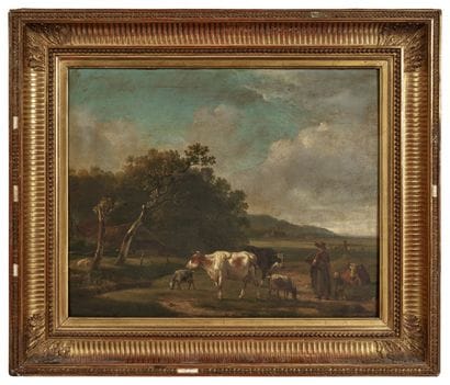 Hendrik BAKHUYZEN (1795-1860)
Paysage animé...