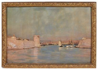 Raymond ALLEGRE (1857-1933)
L'entrée du port...