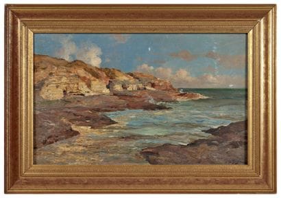 Louis TAUZIN (1842-1915)
Bord de mer aux...