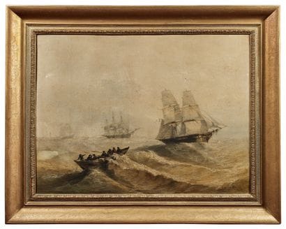 André FONÈCHE (1851-1942)
Pêcheurs en barque...