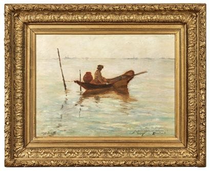 Edmond Jean DE PURY (1845-1911)
Pêcheur sur...