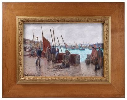 Étienne BOUILLÉ (1858-1933)
Port animé, Tréboul
Huile...