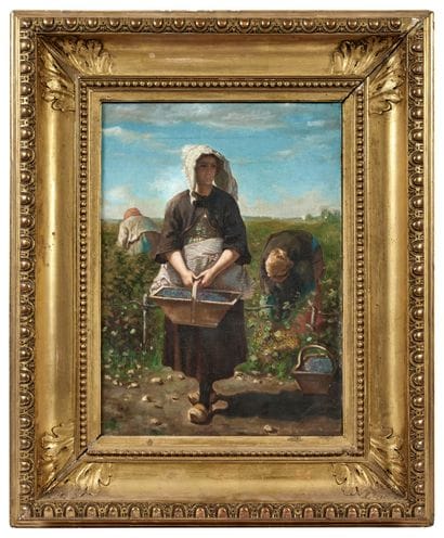 Ecole française du XIXème siècle
Les vendanges...