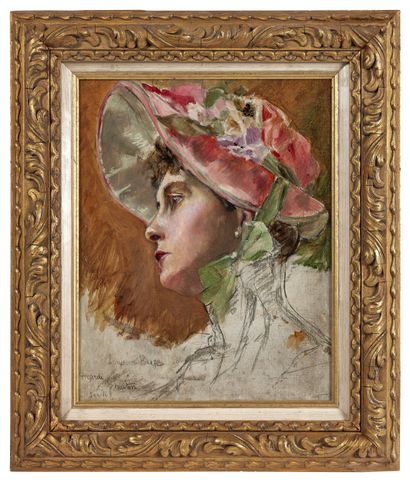 Ecole française du XIXème siècle 
Portrait...