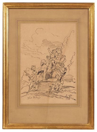Louis BOULANGER (1806-1867)
Scène allégorique
Encre...