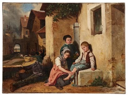 Théophile Emmanuel DUVERGER (1821-?)
La blessure
Huile...
