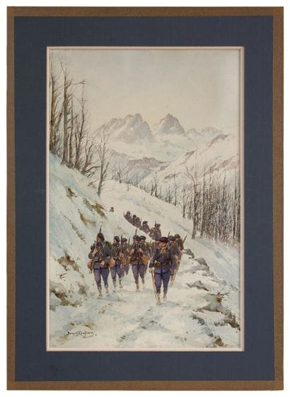 Bernard RAMBAUD (FRANCE/ XIX-XXè SIÈCLES)
Chasseurs...