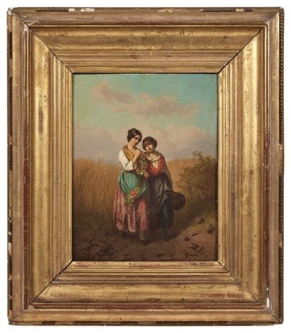Ferdinand MARÖHN (act.1839-1865)
Jeunes filles...
