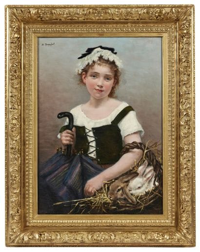 Ecole française du XIXème siècle 
Jeune normande...