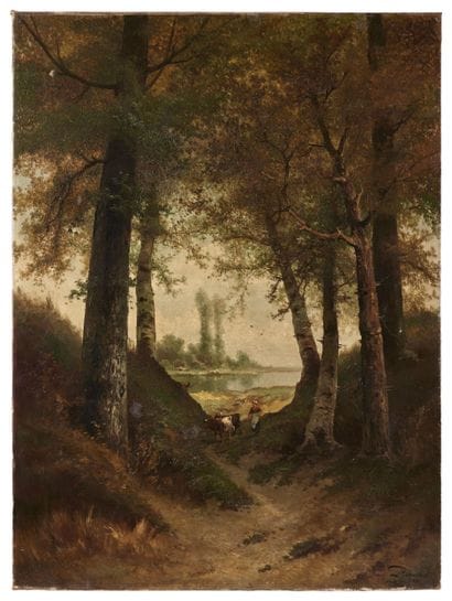Henri Joseph Ferdin PIERON (1856-1912)
Fermière...