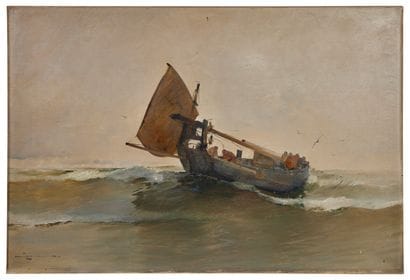 Arvid JOHANSSON (1862-1923)
Les pêcheurs...