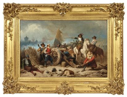 Christian I SELL (1831-1883)
Scène de bataille...