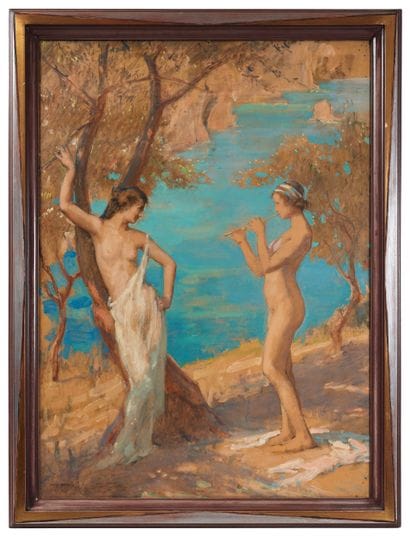 Emmanuel Michel BENNER (1873-1965)
Les baigneuses...