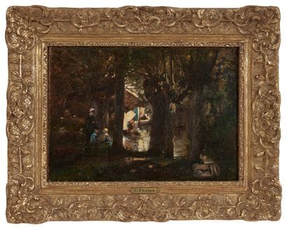 Constant TROYON (1810-1865), attribué à 
Près...