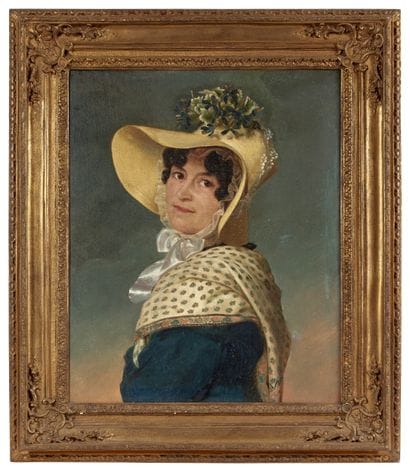 Ecole française du XIXème siècle 
Portrait...